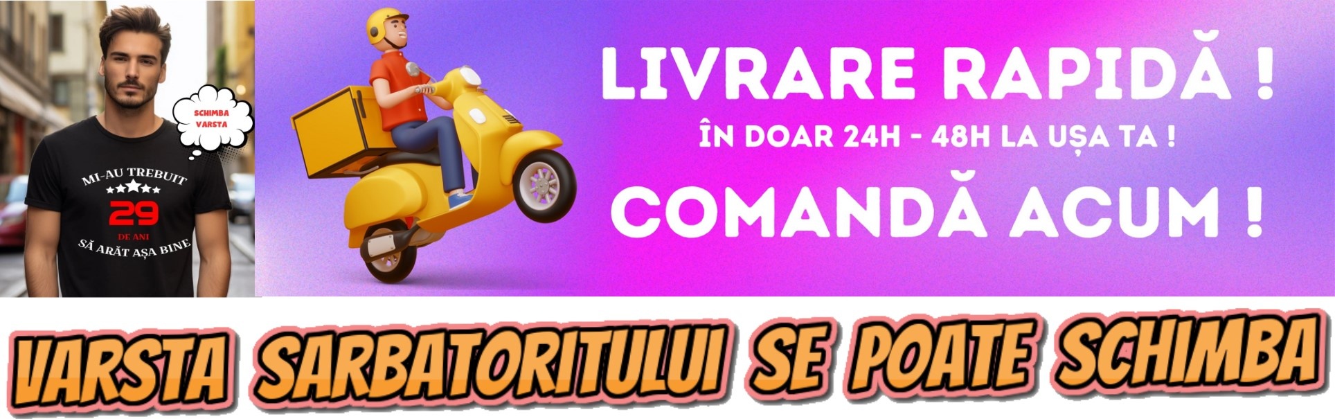 Banner Tricou Aniversar Mi-au trebuit ani